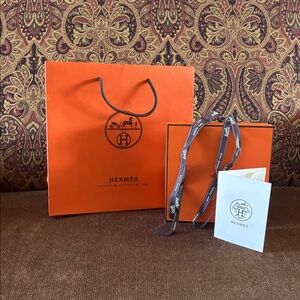 Authentic Hermes Belt Box, and Shopping Bag